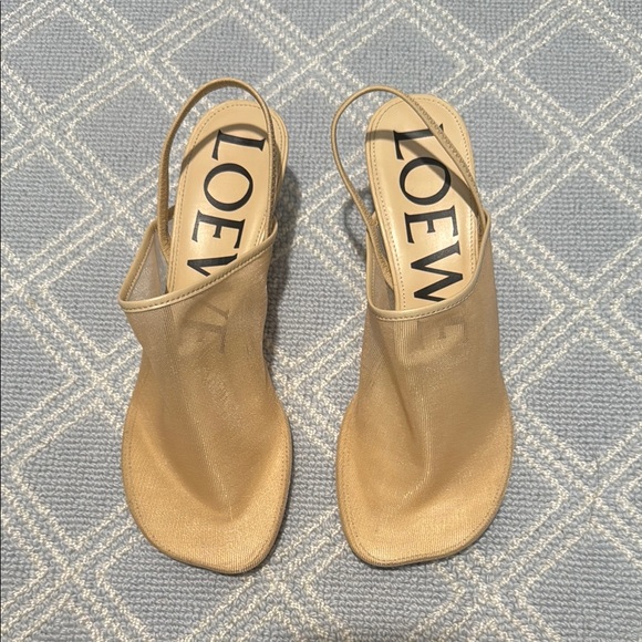 Loewe Gold Heeled Sandals - Picture 1 of 3